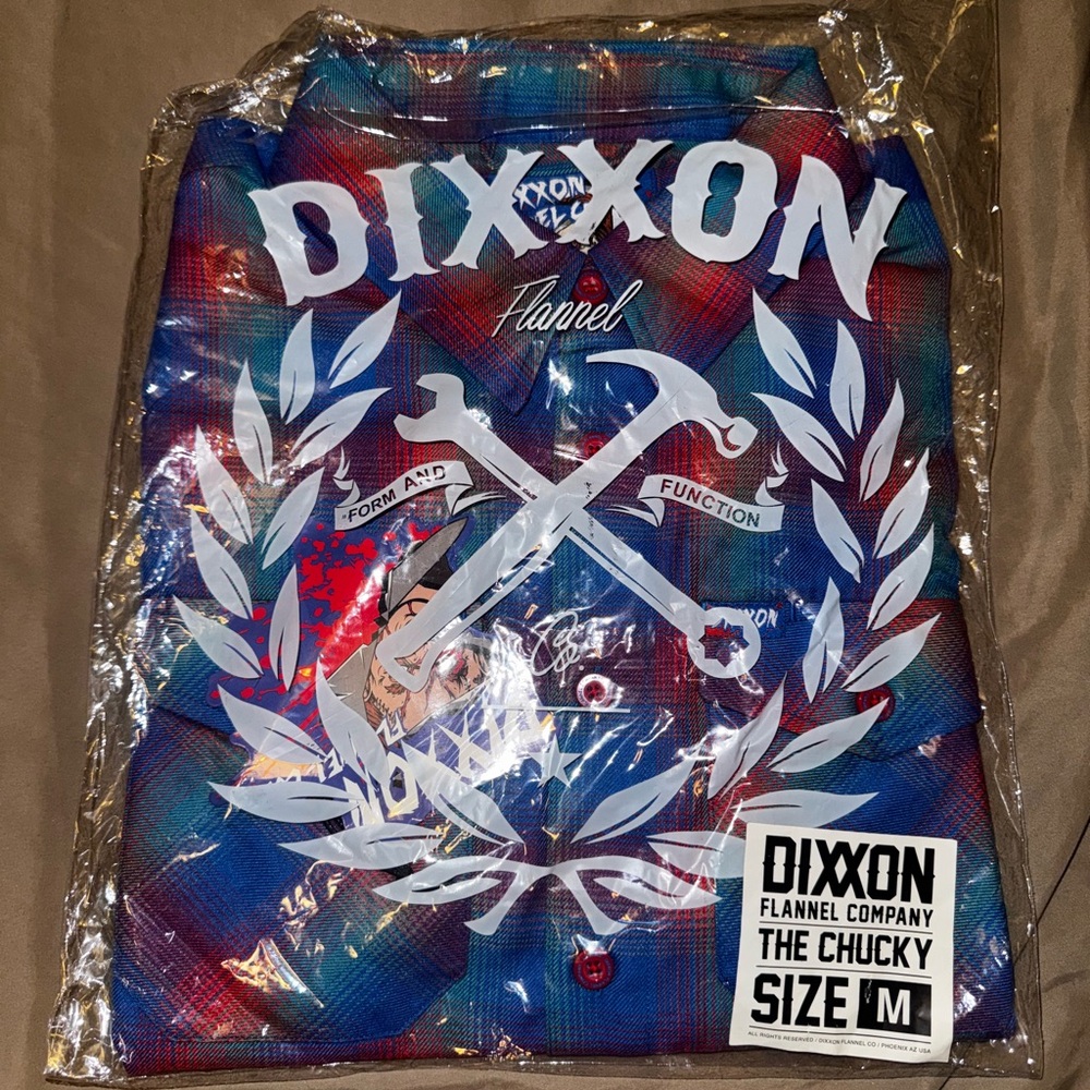 DIXXON Chucky Flannel in Blue and Red